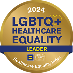 Logo of 2024 LGBTQ+ Healthcare Equality Leader