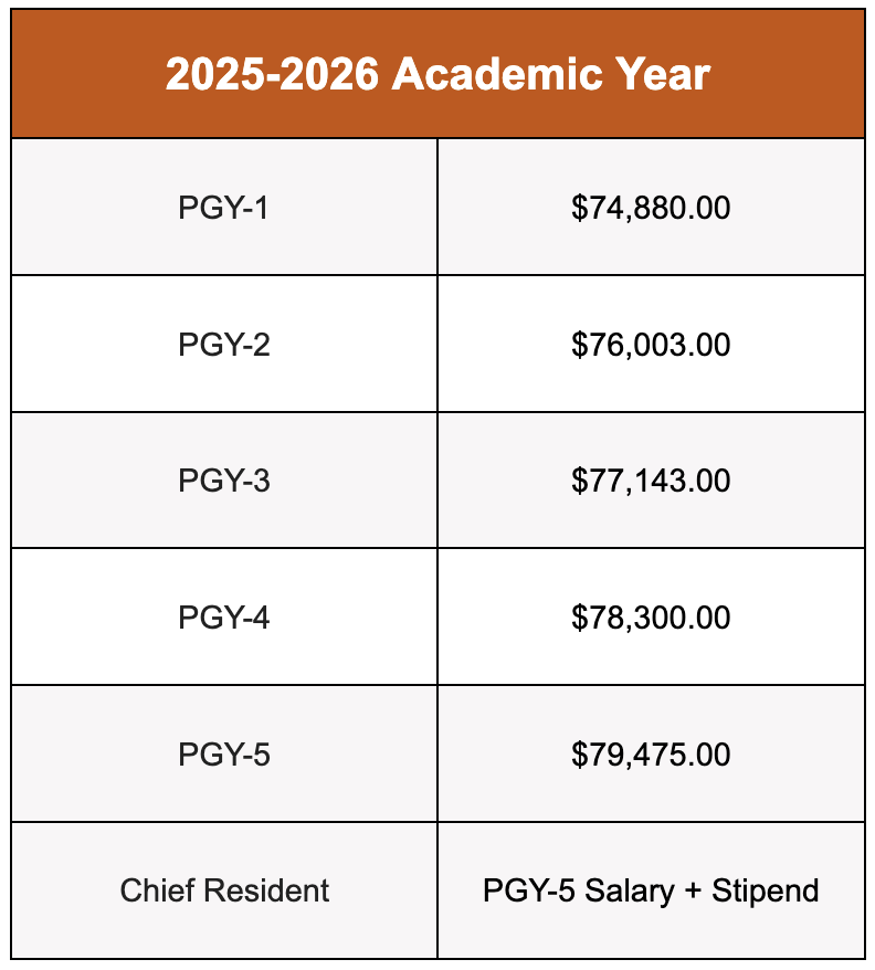 Chart showing Salary for Fiscal Year 2024