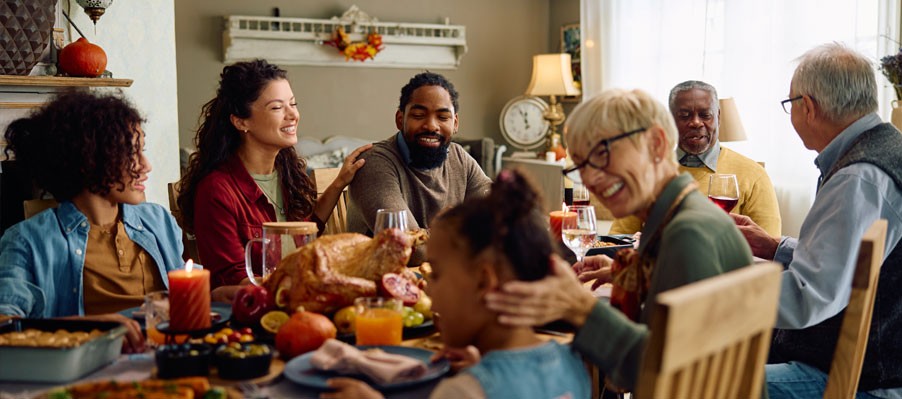 Family at Thanksgiving