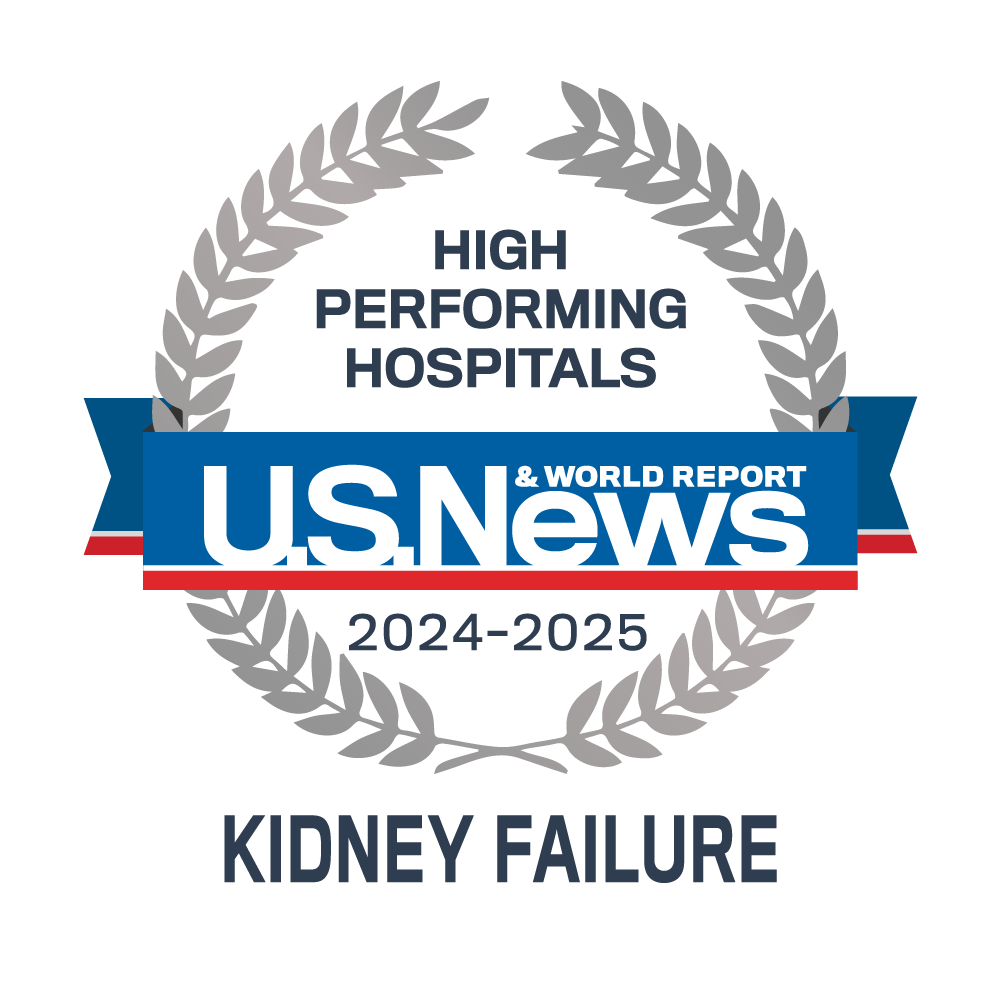 Glendale U.S. News and World Report High Performing Hospital in Kidney Failure