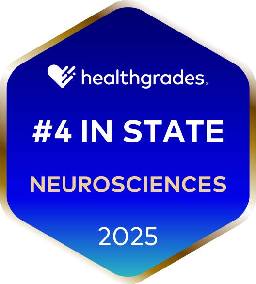 Northridge 4th in State Award for Neurosciences for Northridge Hospital Medical Center from Healthgrades in 2025